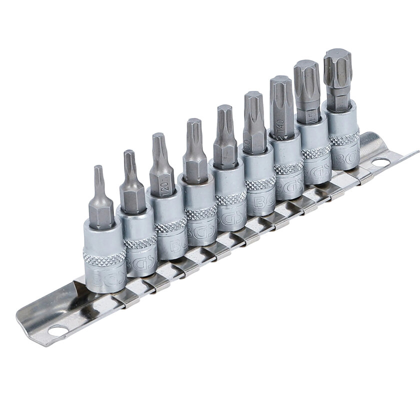 Sada hlavic TORX 1/4" 9 dílů
