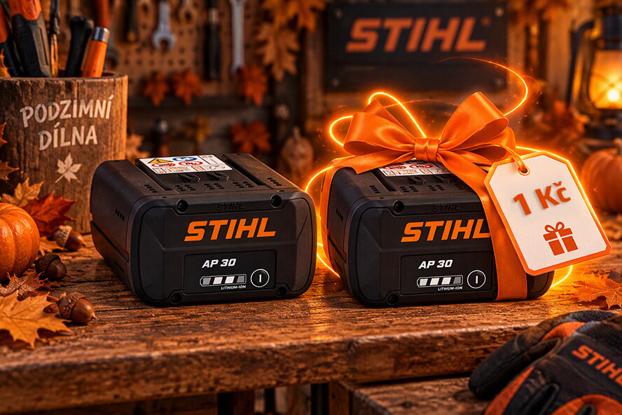 Akce STIHL: Druhý akumulátor za 1 Kč
