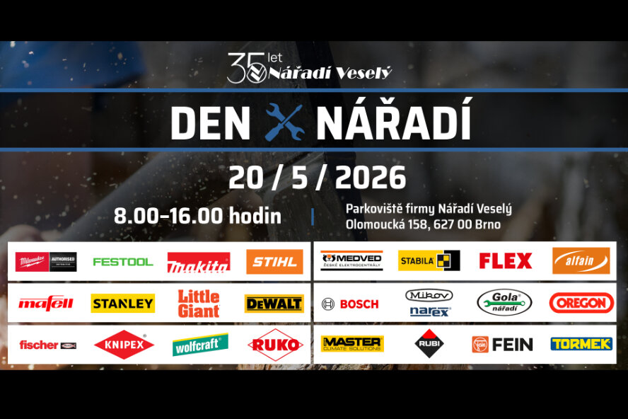Den nářadí v Nářadí Veselý - blíží se svátek pro každého profesionála i kutila