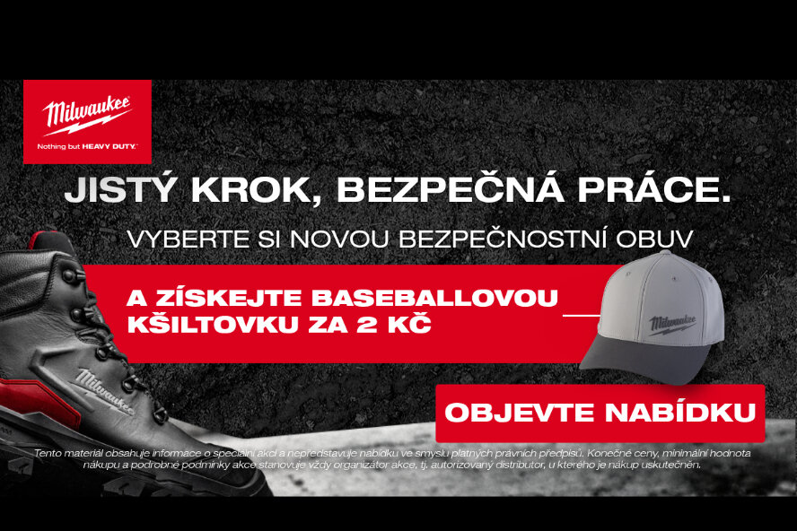 Získejte Milwaukee kšiltovku za 2kč