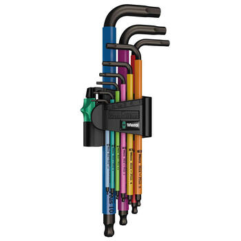 Sada klíčů imbus s kuličkou 9d 1,5-10mm barevné  - 1