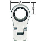 Klíč očkoplochý kloubový  8mm  - 3