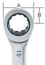Klíč ráčnový MICRO 10 x 11 mm  - 4
