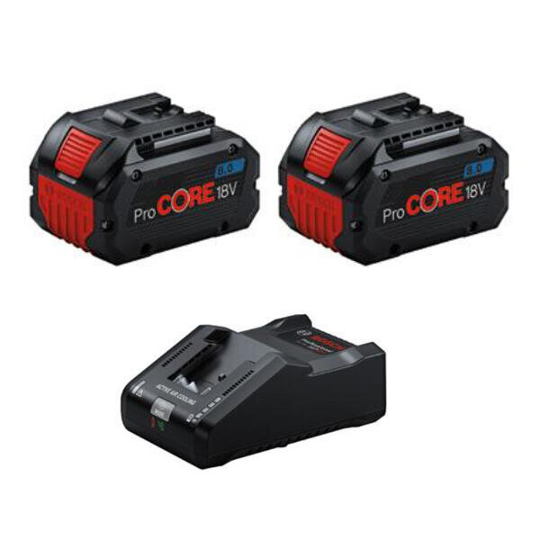Aku článek 18V 8,0Ah 2x + GAL 18V-160 ProCORE