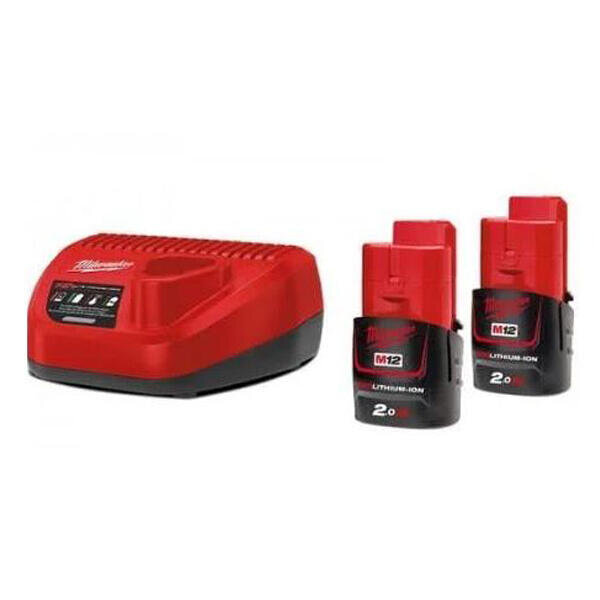 Akumulátor M12NRG-202 2x 2Ah+nabíječka C12C