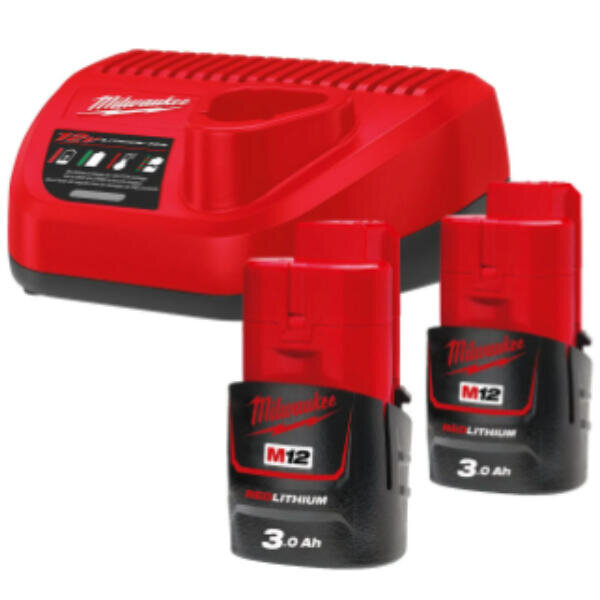 Akumulátor M12NRG-302 2x 3Ah+nabíječka C12C