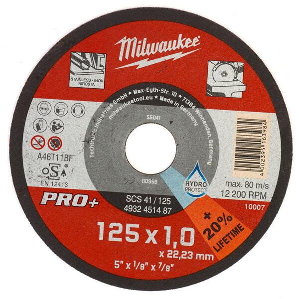 Flex 125x1mm inox 1ks Milwaukee