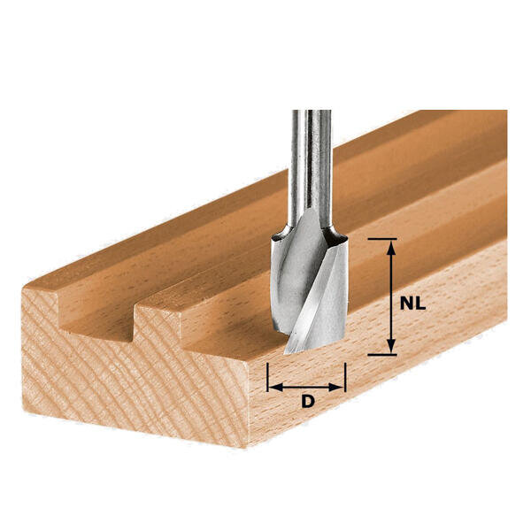 Fréza drážkovací spirálová 10mm HS