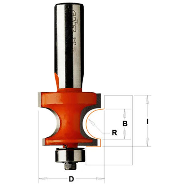 Fréza pro zaoblení hran s ložiskem R3,2 22,2x15mm s 8
