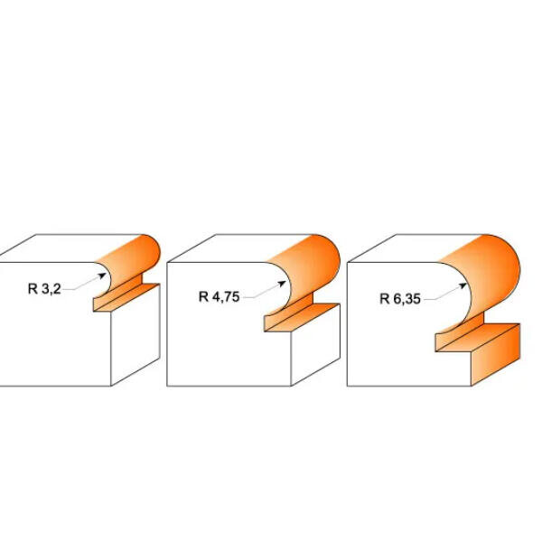Fréza pro zaoblení hran s ložiskem R3,2 22,2x15mm s 8
