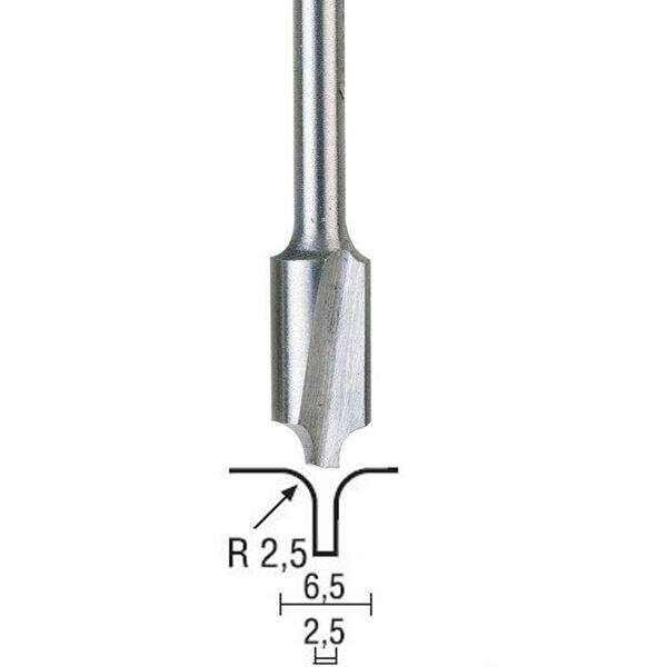 Fréza rádiusová 2,5mm