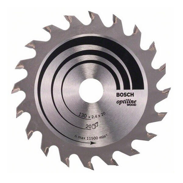 Pilový kotouč 130x16 z20 x2,4mm Optiline Wood