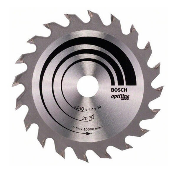 Pilový kotouč 140x20/12,7 z20 x2,4mm Optiline Wood