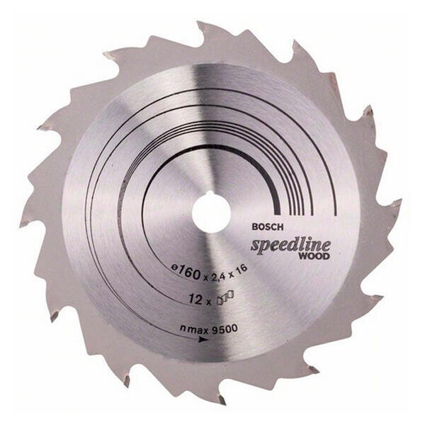 Pilový kotouč 160x16 z12 x2,4mm Speedline Wood