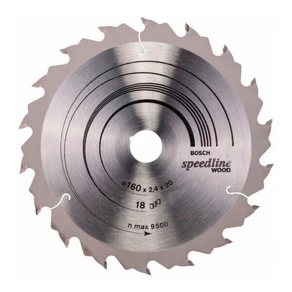 Pilový kotouč 160x20 z18 x2,4mm Speedline Wood