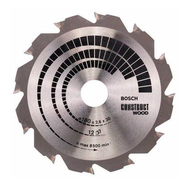 Pilový kotouč 180x30/20 z12 x2,6mm Construct Wood
