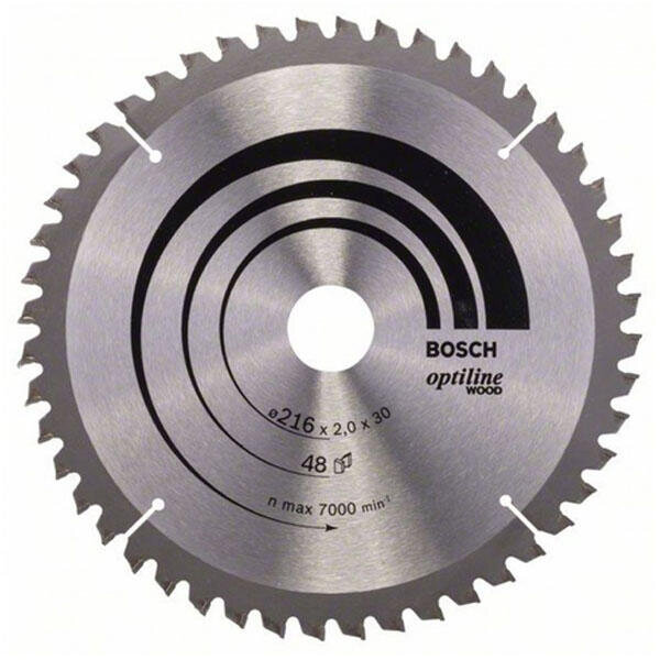 Pilový kotouč 216x30 z48 x2,0mm Optiline Wood