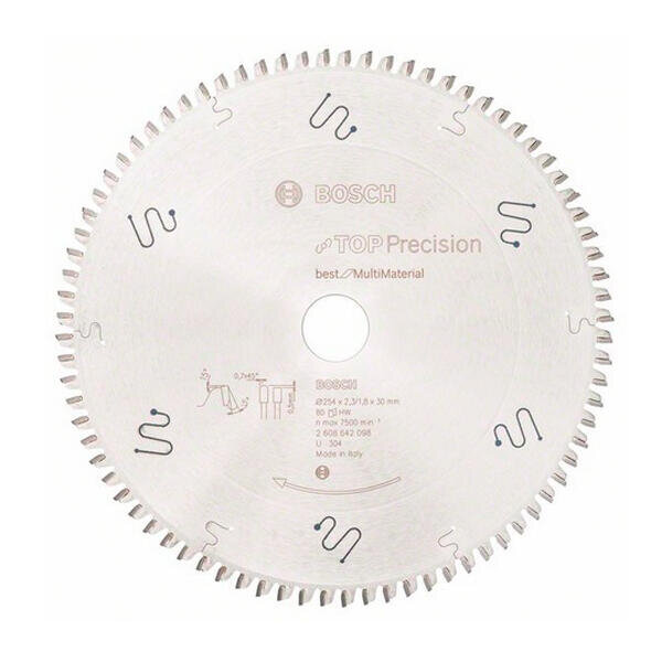 Pilový kotouč 254x30 z80 x2,3mm Top Precision Best for Multi TCG Multi