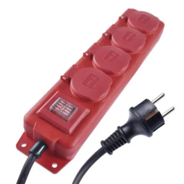 Prodlužovací kabel 3m 4x zásuvka IP44