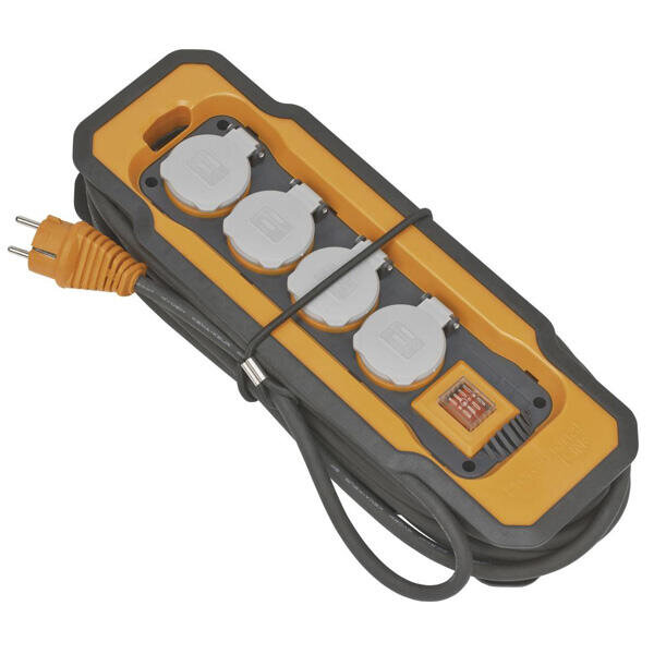 Prodlužovací kabel 8m 4x zásuvka 15mm neopren