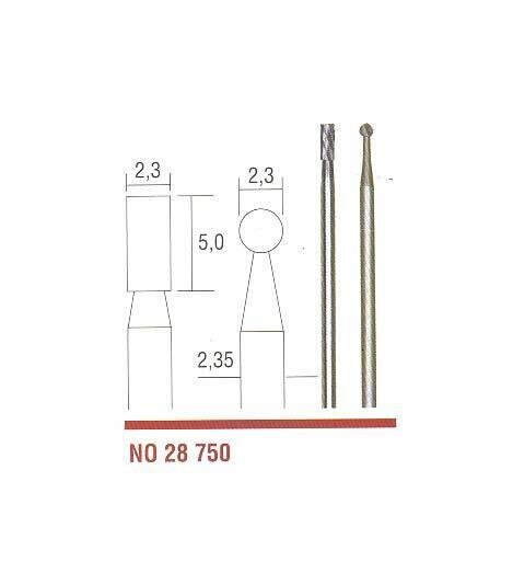Sada fréz tvrdokov 2ks 2,3mm