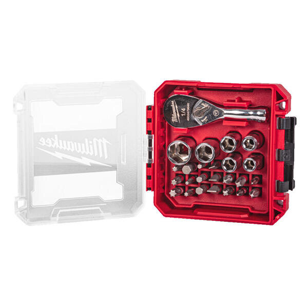 Sada hlavic + bity 1/4" - 25d Compact