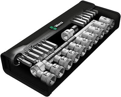 Sada hlavic 1/2" s ráčnou ZYKLOP metal 28d