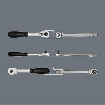 Sada hlavic 1/2" s ráčnou ZYKLOP metal 28d