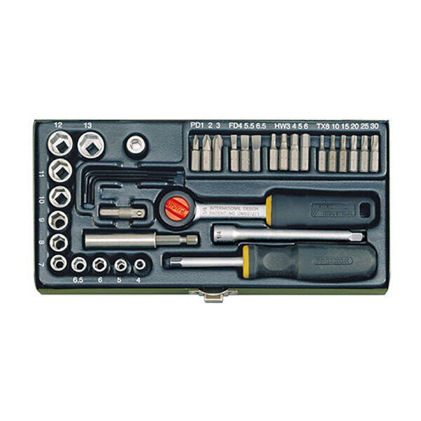 Sada hlavic 1/4" 39d