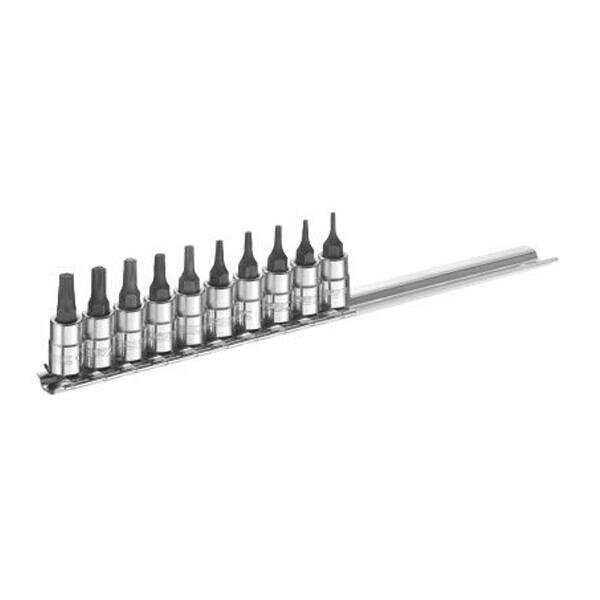 Sada hlavic TORX 1/4" 10 dílů