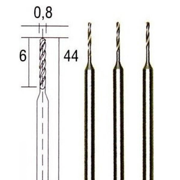 Vrták mikro pr.0,8mm