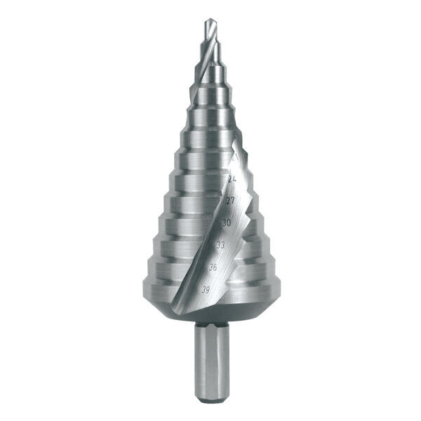 Vrták stupňovitý 4-39mm HSS spirálový