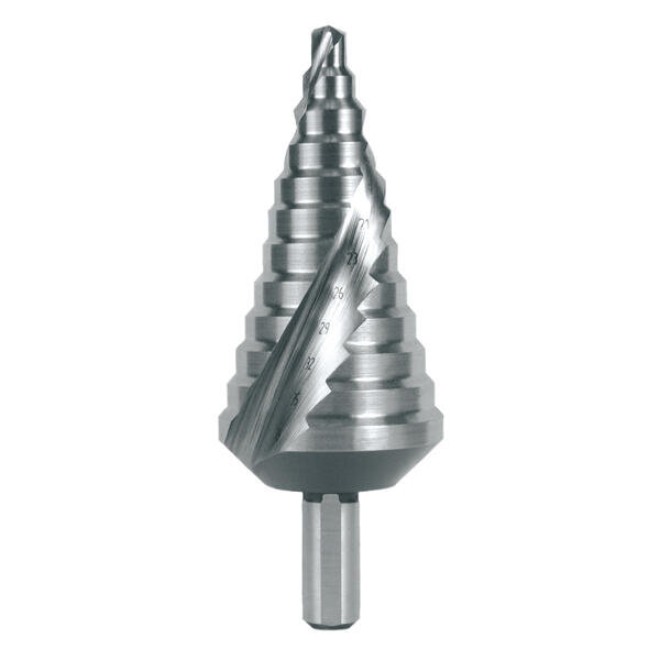 Vrták stupňovitý 6-38mm HSS spirálový